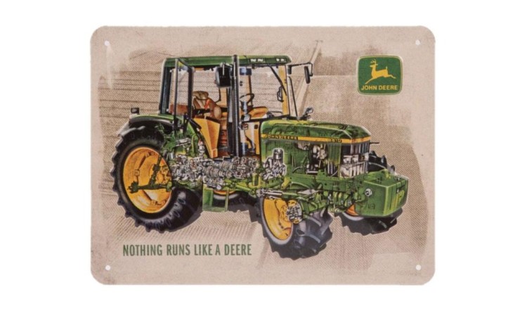 John Deere NA26268 Plechová cedule model 6410