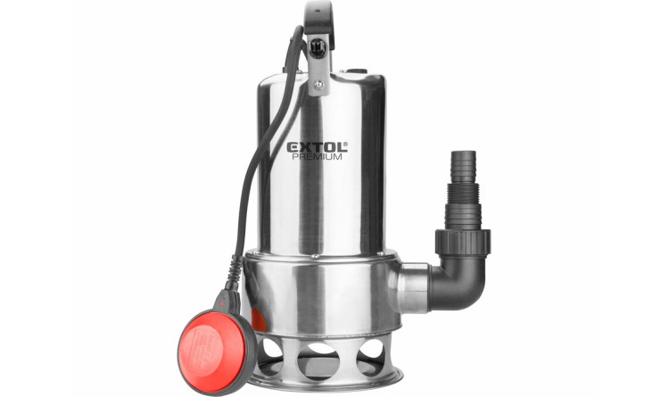 EXTOL 8895016 Čerpadlo ponorné kalové, nerezové tělo, 1100W, 1600l/h, 15m kabel
