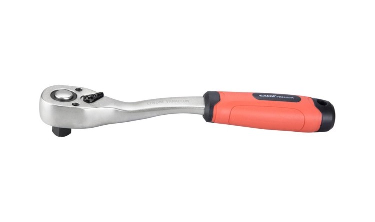Extol 8816456 Ráčna tvarovaná, 45 zubů, 1/2", L 253mm