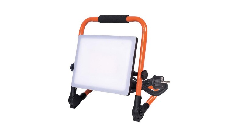 SOLIGHT WM-100W-FEQ LED reflektor se sklopným stojanem,100W, kabel se zástrčkou