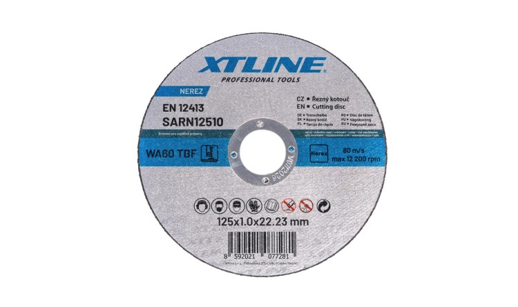XTLINE SARN15010 Kotouč 150x1,0x22,2mm řezný na ocel / nerez
