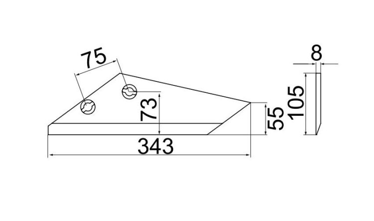 Pöttinger 939.50.221.1 Křídlo levé SYNKRO 220, 260, 300