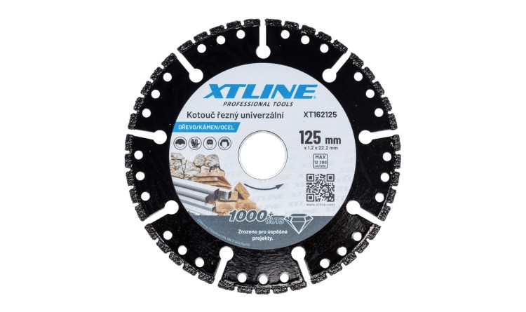 XTLINE XT162125 Kotouč univerzální na dřevo, kámen, ocel
