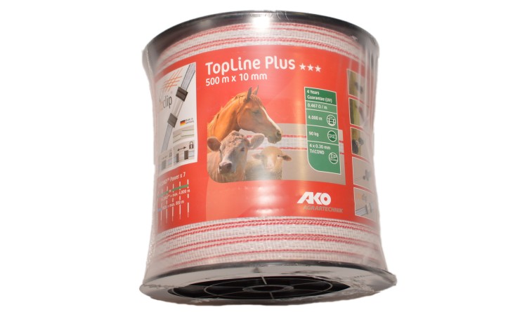 Polyetylenová páska pro elektrické ohradníky TopLine Plus 10 mm