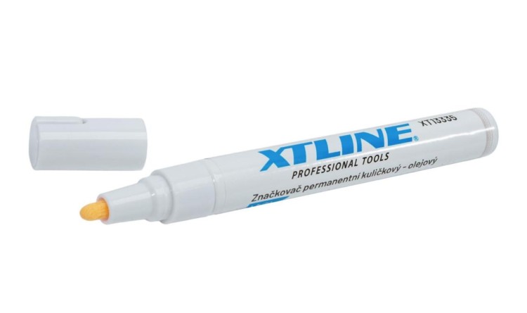 XTLINE XT13335 Značkovač permanentní kuličkový - olejový, bílý