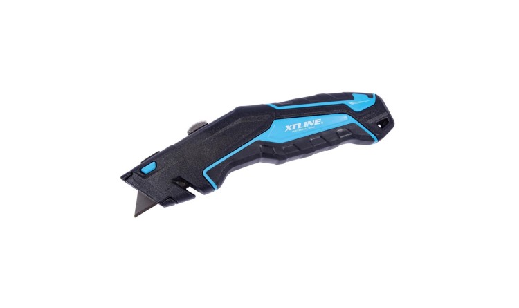 XTline XT19130 Nůž výsuvný bezpečnostní + náhradní břity, SK4, 19 mm