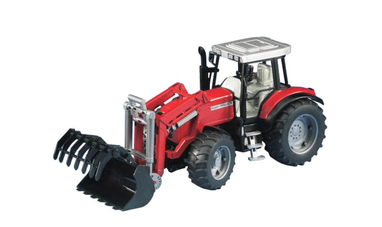 Bruder 2042 (02042) Traktor Massey Ferguson 7480 + čelní nakladač