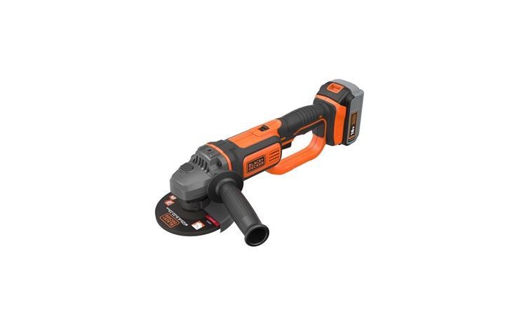 BLACK&DECKER BCG720M1 Aku úhlová bruska 125 mm 18 V / aku baterie Li-ion 4,0 Ah