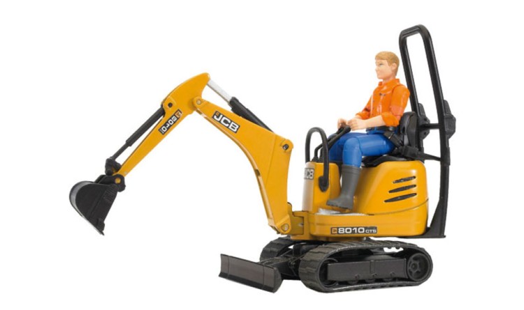 Bruder Bworld Mikrobagr JCB s figurkou 62002