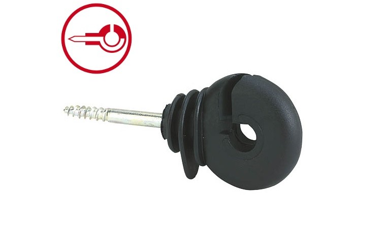 Izolátor pro elektrické ohradníky AKO 131 DS s průchozím vrutem 5,3 mm