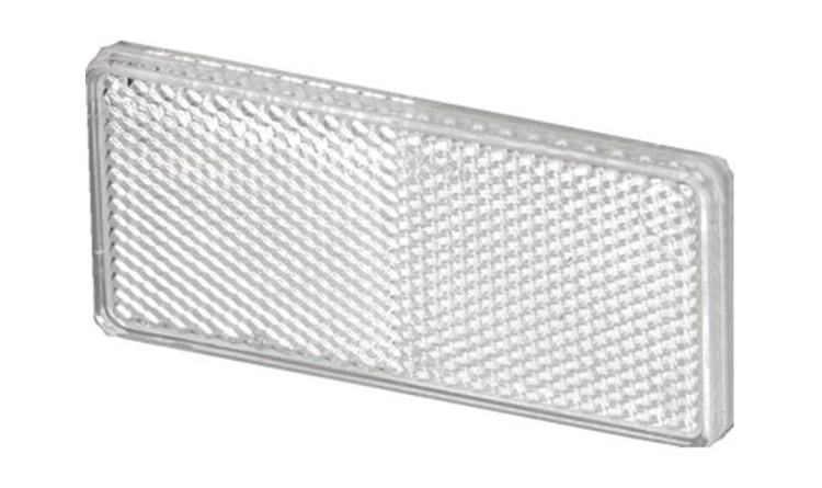Odrazka obdelníková bílá samolepící ( 94 mm x 44 mm)