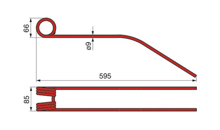 Pružina shrnovače Class