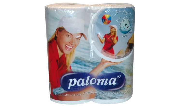 Utěrka papírová role PALOMA 2 ks