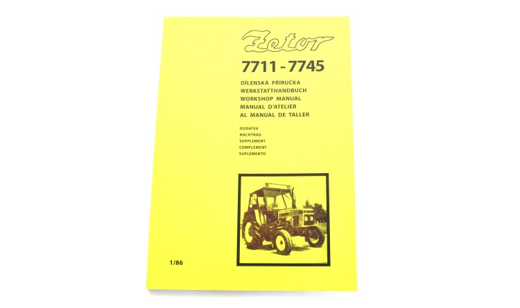 Dílenská příručka Z 7711-7745 dodatek