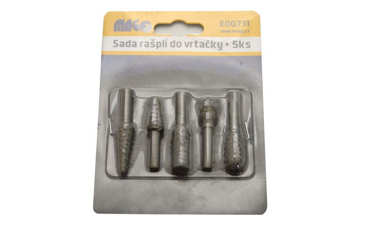 Sada řašplí do vrtačky 5 dílů