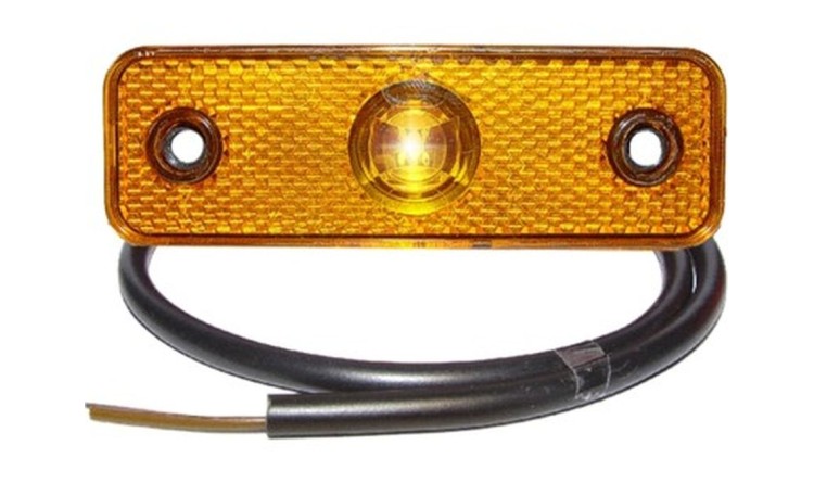 Svítilna boční vymezovací žlutá LED 24V