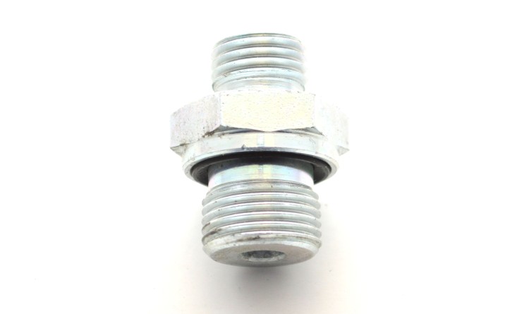 Hrdlo přímé trubkový a metrický záv.G3/8"-M14x1,5,těs.pl.E (DIN 2353)