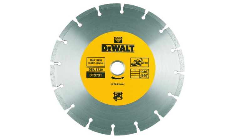 DEWALT DT3731 Diamantový kotouč pro suché řezání 230x22,2mm