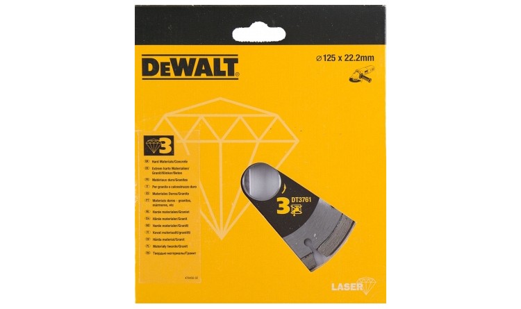 DEWALT DT3761 Diamantový kotouč na žulu pro suché řezání 125x22,2mm