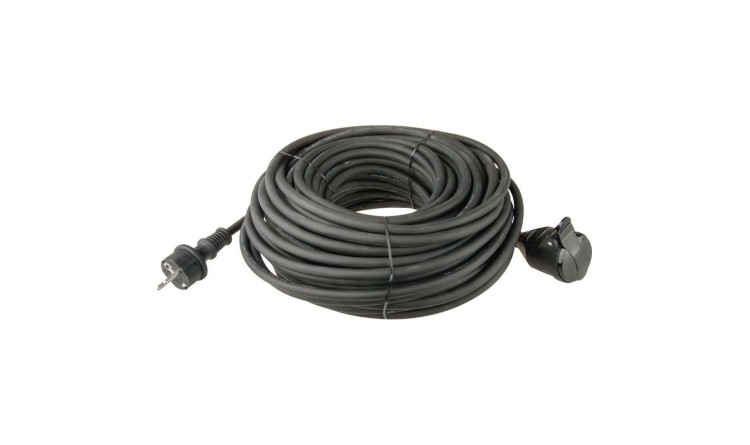 Kabel prodlužovací gumový spojka 3x1,5mm 20m