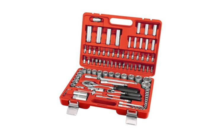 EXTOL PREMIUM hlavice nástrčné, sada 94ks, CrV, 1/4", 1/2"
