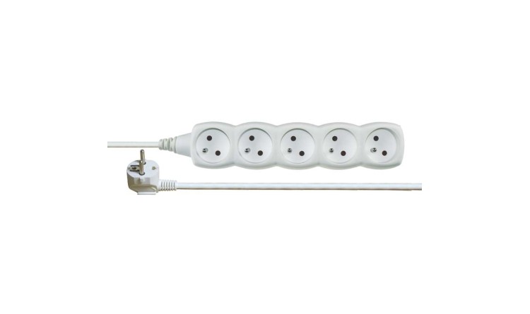 Prodlužovák 5 zásuvek 7 m ~250 V/10 A