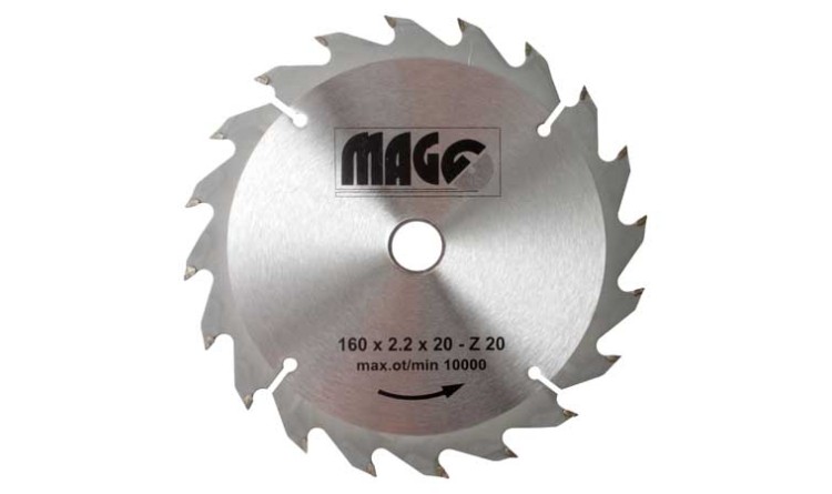 MAGG 9116020 Kotouč pilový 160x2,2x20-20z sš
