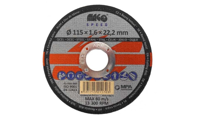 MAGG RKQS11515220 Kotouč řezný na kov 115x1,6x22 MAGG SPEED