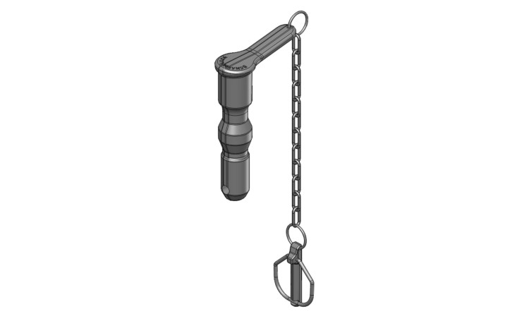 Čep horního závěsu pr.38mm x153 - mechanický závěs