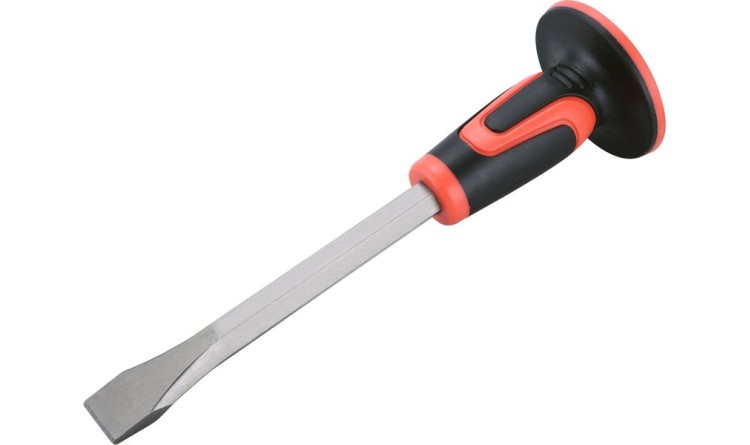 Extol PREMIUM sekáč plochý , s plast. chráničem, 300x16mm, Crv