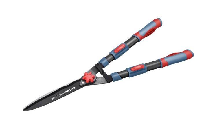 EXTOL PREMIUM nůžky na živý plot s vlnitým ostřím teleskop. 690-890mm