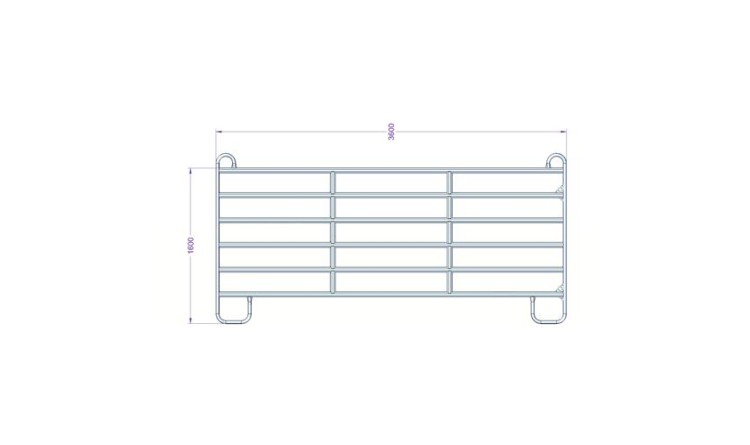Panel Texas 3,6 m  rozměr 1600x3600 mm