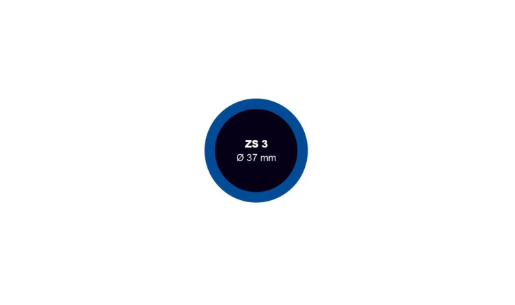 Záplata ZS 3 na opravu duší - průměr 37 mm
