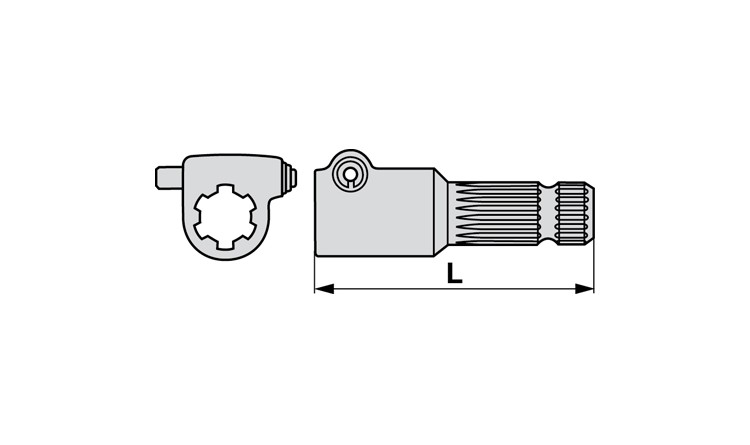 Redukce 1 3/8" Z=6 - 1 3/8" Z=21