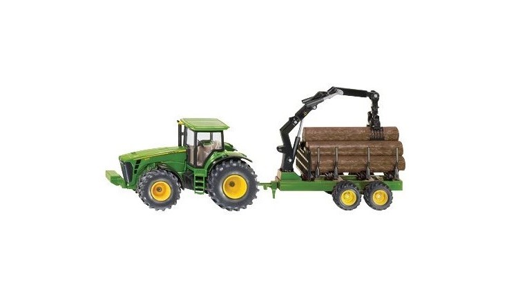 John Deere Farmer traktor s lesním přívěsem SIKU