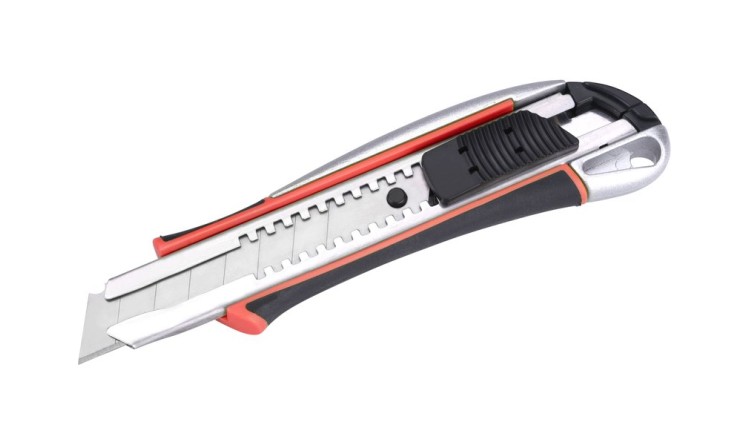 Nůž ulamovací kovový s výstuhou, 18mm Auto-lock