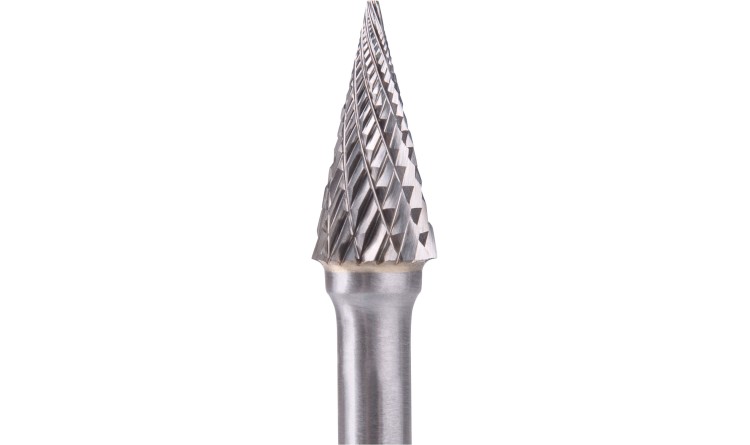 Fréza karbidová konická-jehlan pr.10x20mm/stopka 6mm
