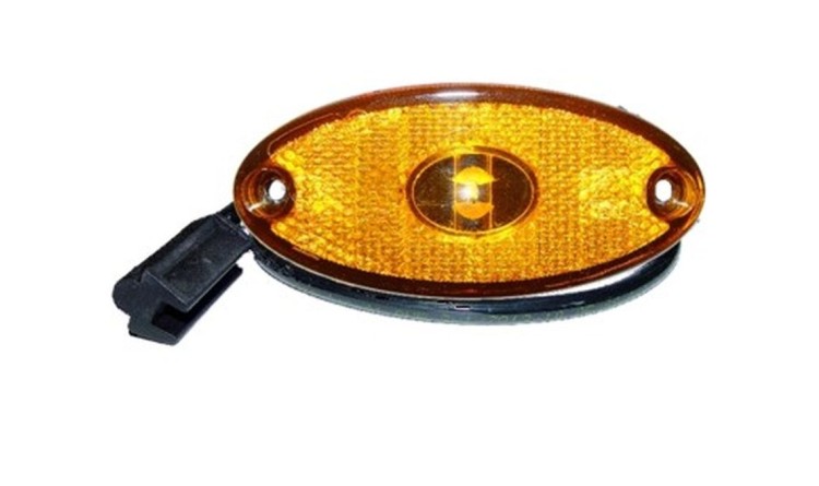 Svítilna boční vymezovací oranžová LED 24V FLATPOINT II