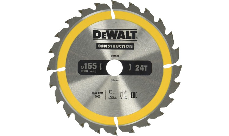 DeWALT DT1934 Kotouč pro kotoučovou pilu 165x20 24z
