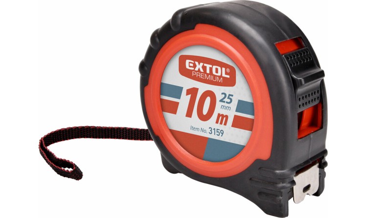 Extol Premium 3159 metr svinovací, 10m, š. pásku 25mm