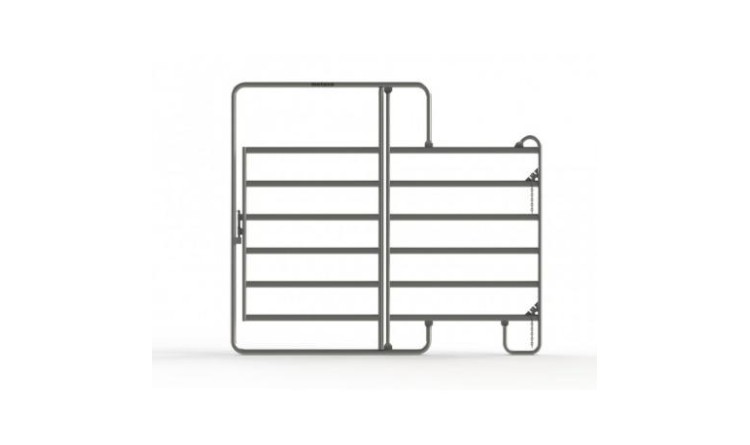 Panel Texas 2,4 m s dvířky  rozměr 2100x2400 mm