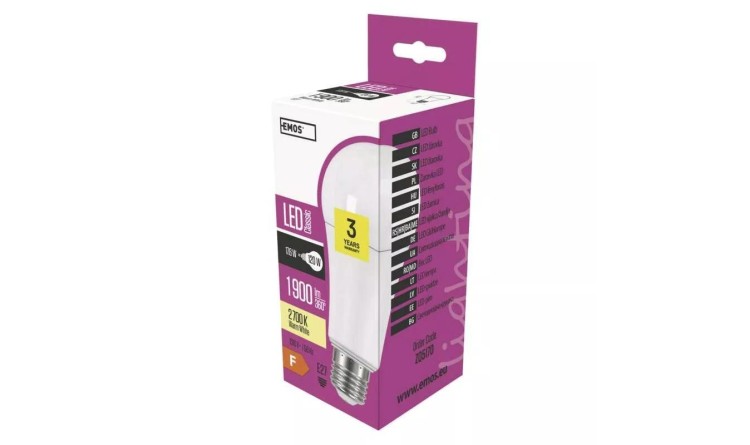 Emos ZQ5170 Žárovka Classic LED A67 18W E27 teplá bílá