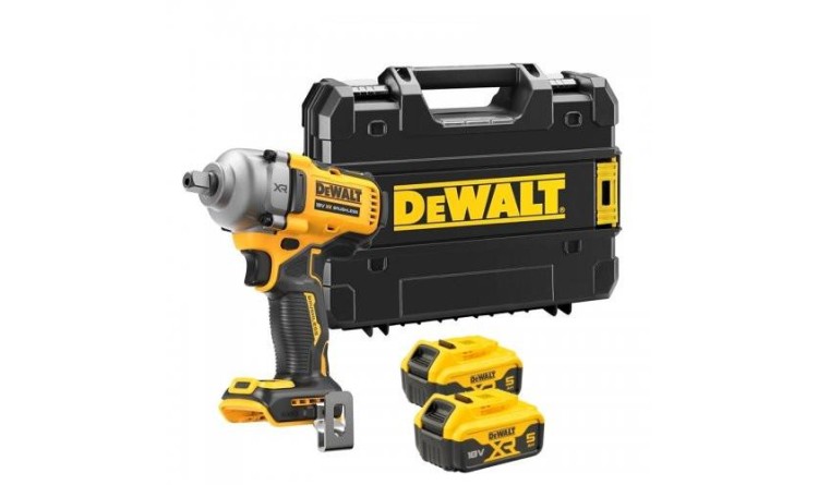 DeWALT DCF892P2T aku bezuhlíkový rázový utahovák 1/2" 18V/2x5,0Ah
