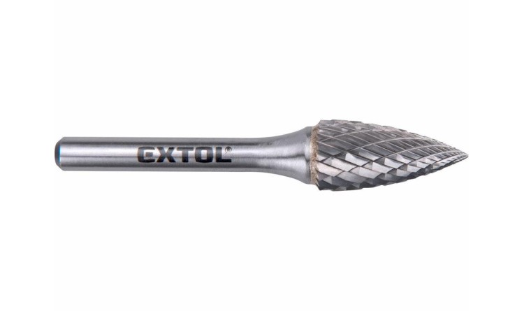 Extol 8703765 Fréza karbidová, ostrý oblouk, pr.12x25mm/stopka 6mm,sek střední