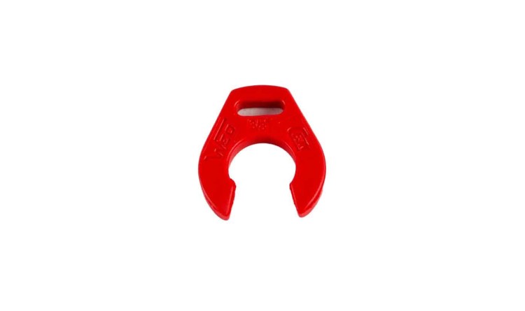Svorka 3/8" na hadici červená