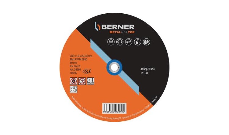 Berner 38269 Kotouč řezný METALline na kov 65x1,2x6