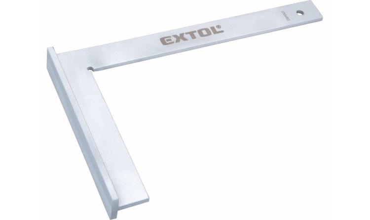 Extol 8825130 Úhelník zámečnický s příložníkem, 250x160x5mm, ocelový