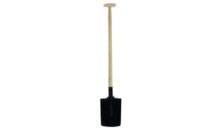 Rýč hranatý černý s násadou T 90 cm