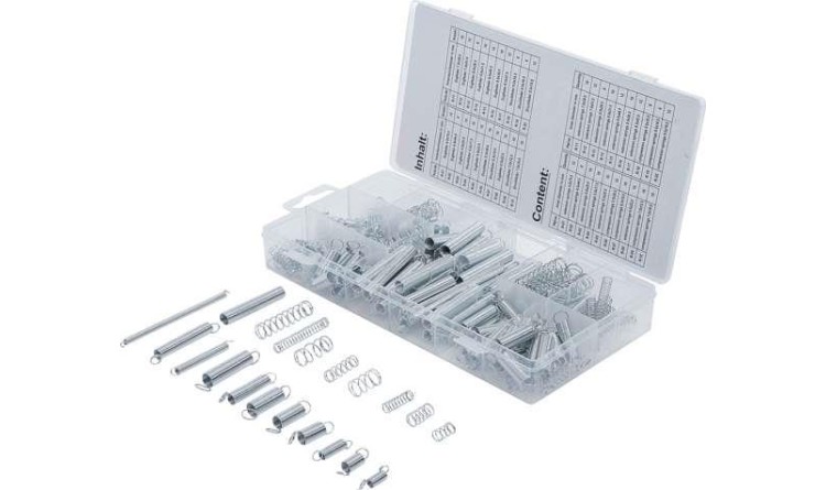 BGS Technic BGS108047 Tažné a tlačné pružiny pr. 4 ÷ 9,5 mm 200 dílů