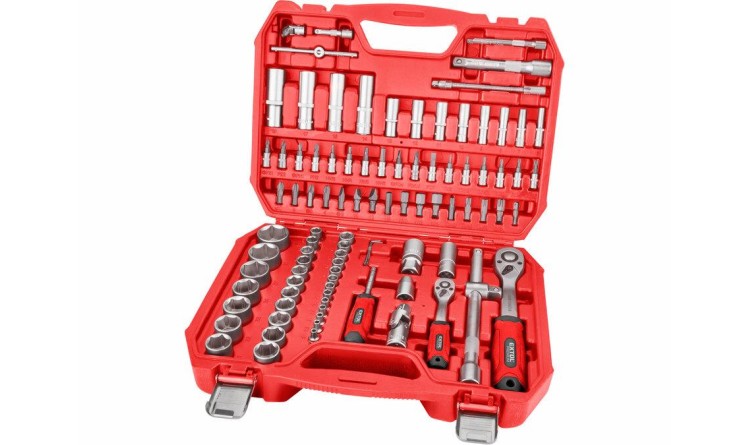 EXTOL 8818337 Hlavice nástrčné, sada 94ks, 1/4", 1/2", CrV/S2